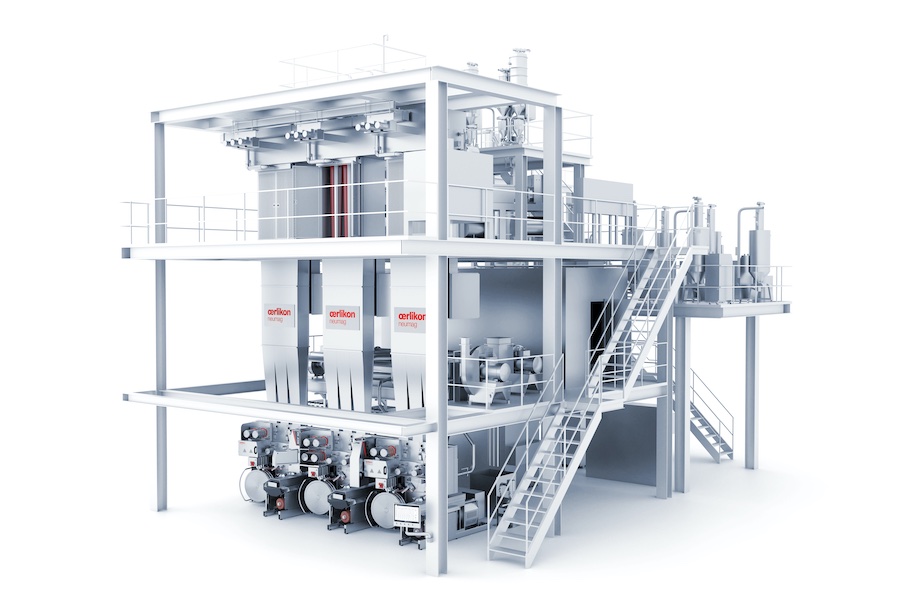 The BCF S8 system from Barmag’s product brand Oerlikon Neumag offers high productivity and expands the product portfolio to a level that can survive in a constantly changing market © 2025 Barmag