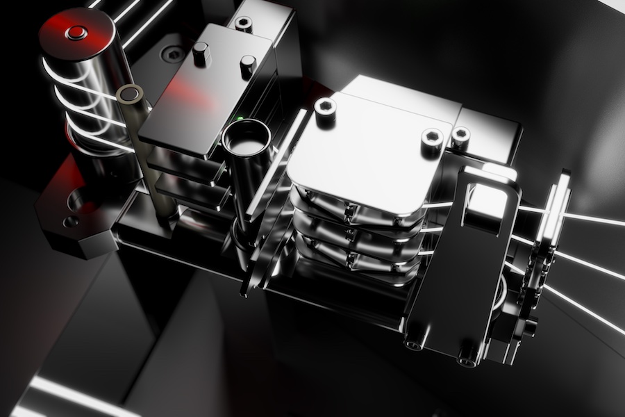 Neumag’s FiberGuard BCF – an intelligent system combining sensors and software – measures yarn tension between the twisting and winding stages in real time. © 2026 Barmag