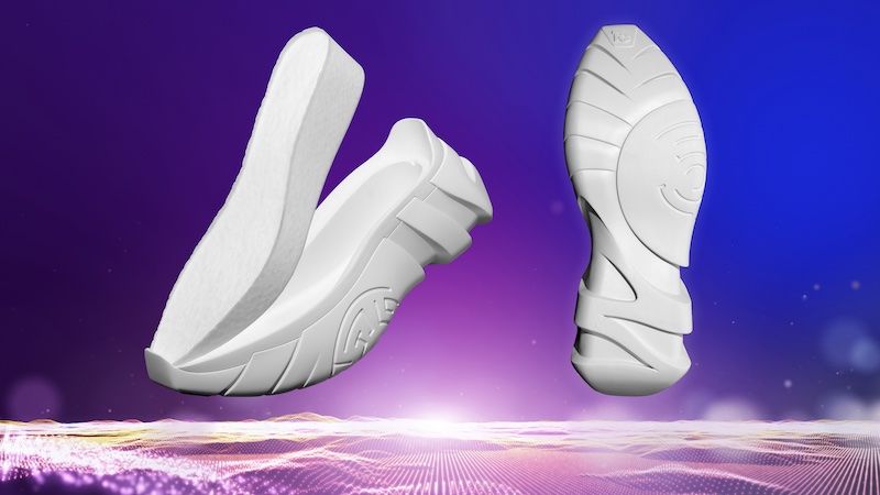 All the benefits in one shoe: Infinergy® Revolution combines lightness and comfort with the durability and design freedom of PU outsoles  © 2024 BASF Polyurethanes GmbH