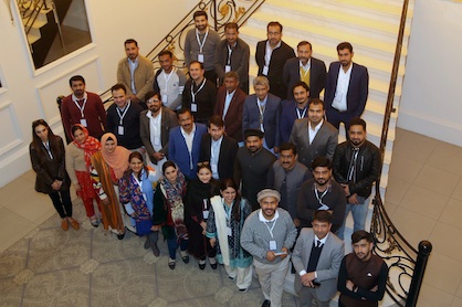 Group photo of workshop participants In Lahore, Pakistan, 2024 © Photo credit: Better Cotton Pakistan. Location: Lahore, Pakistan, 2024. 