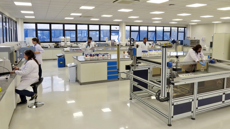 Laboratory in the new factory building © 2024 ERCA