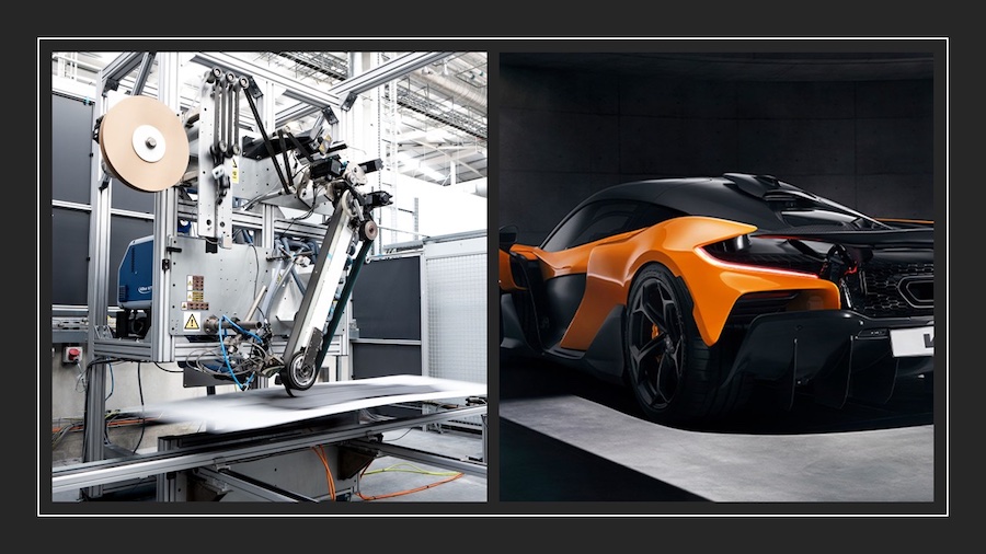 Cygnet Texkimp’s ART rapid tape-deposition system is employed in the production of components for supercar such as the McLaren W1 © 2026 BTMA