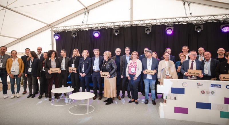 In April 2024, CARBIOS and representatives of localaAuthorities, partner brands and industrial partners celebrated the © 2024 groundbreaking ceremony for the World's first PET Biorecycling Plant © 2024 CARBIOS