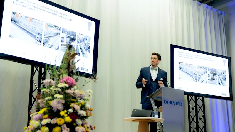 Award winner and textile mechanical engineer Dominik Nuß © 2024 Lindauer DORNIER