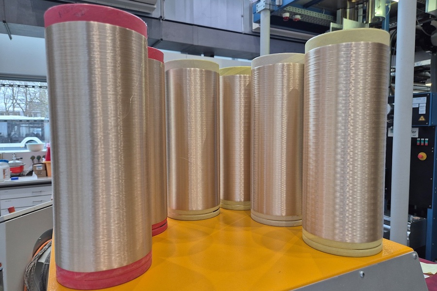 Multifilament yarns made from recycled PET © Fraunhofer IAP