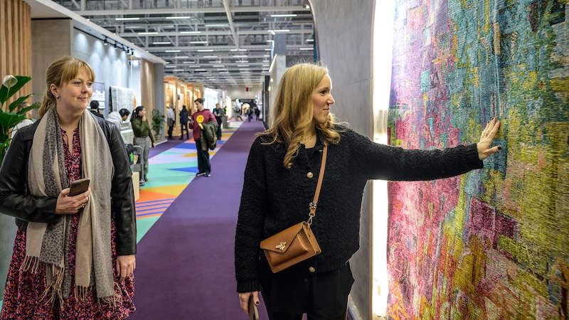 The Carpets & Rugs section, introduced last year, has attracted a great deal of interest Photo: Messe Frankfurt / Pietro Sutera  © 2024