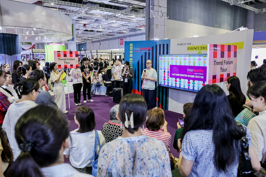 The Intertextile Directions Trend Forum explored upcoming fashion directions through a focus on emotions, lifestyles and consumer experiences, including a first-time collaboration with Notes Shanghai. © 2026 Messe Frankfurt