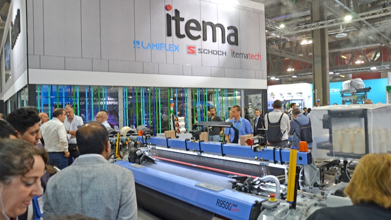 itema booth at ITMA 2023 © 2024 TexData International