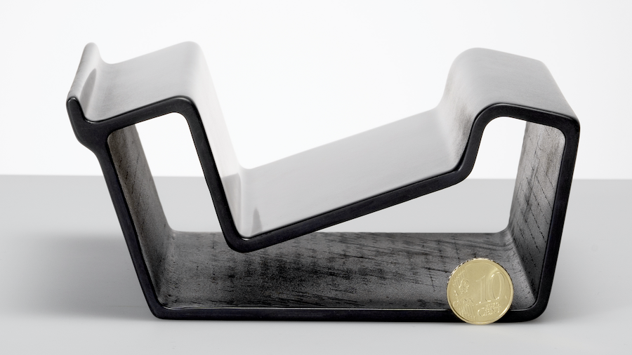 Cross-sections of the CFRP pultrusion profile for the longitudinal beam of the subfloor cladding (© CG Rail GmbH)