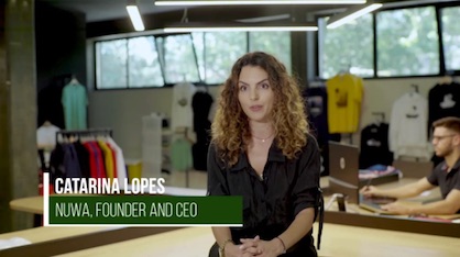 Catarina Lopes, Founder and CEO of the brand’s eco-conscious NÜWA division (c) 2020 Calvin / Kornit Catarina Lopes, Founder and CEO of the brand’s eco-conscious NÜWA division (c) 2020 Calvin / Kornit