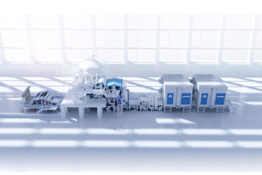 ANDRITZ neXline wetlaceTM hybrid for the production of sustainable wipes with highest flexibility © 2026  ANDRITZ