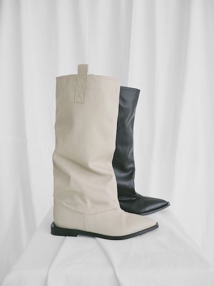 Slouchy Boots by GANNI (Recyc Leather`s Pélinova x TENCEL fibers) //  by Ellen Fedors © GANNI