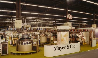 In 1987, ITMA opened on 13 October in Paris. It marked the sales launch of a technology that to this day is second to none in terms of productivity, yarn care and energy efficiency (c) 2017 Mayer&Cie. In 1987, ITMA opened on 13 October in Paris. It marked the sales launch of a technology that to this day is second to none in terms of productivity, yarn care and energy efficiency (c) 2017 Mayer&Cie.