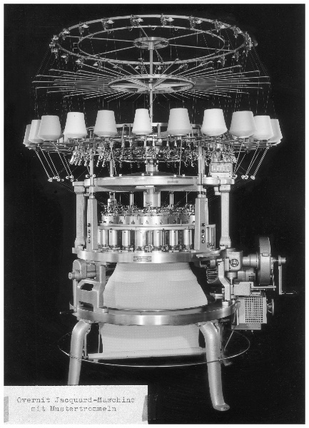 A circular knitting machine: Then …© 2025 Mayer & Cie. A circular knitting machine: Then …© 2025 Mayer & Cie.
