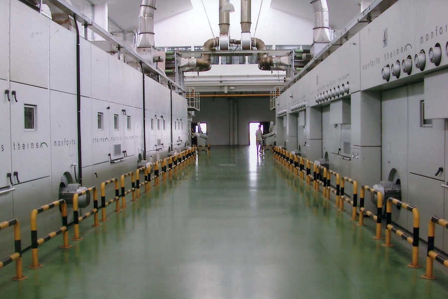 Monforts THERMEX dyeing ranges at Lucky Textile Mills. © 2026 Monforts