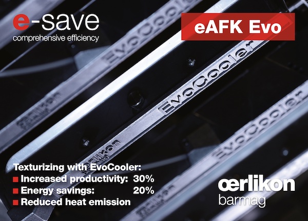 Compared to standard DTY machines, the Oerlikon Barmag eAFK Evo offers 30 % higher productivity with 20 % less energy consumption per kilogram of textured yarn thanks to its innovative EvoCooler, among other things © 2024 Oerlikon