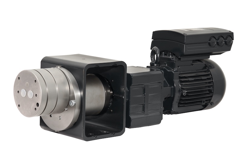 Caption : The magnetically coupled GM pump is also available with a single drive  © 2024 Oerlikon Barmag