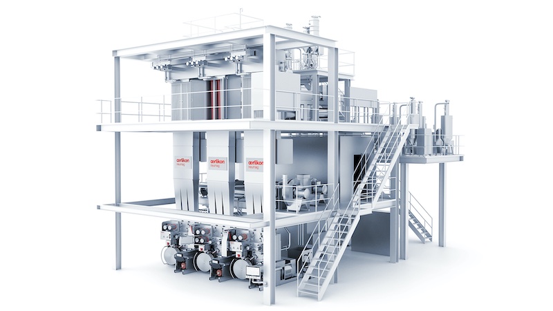 Oerlikon Neumag BCF S8 also impresses with impressive data thanks to the overall concept: System efficiency of 99 %, higher throughputs of up to 15 % and energy savings of up to 5 % per kilogram of yarn © 2024 Oerlikon