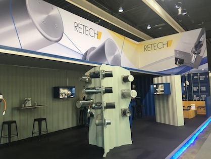 RETECH booth at ITMA 2019 (c) 2019 RETECH