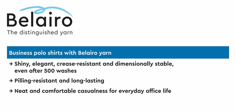 Advantages of Belairo polo shirts at a glance © 2024 Saurer