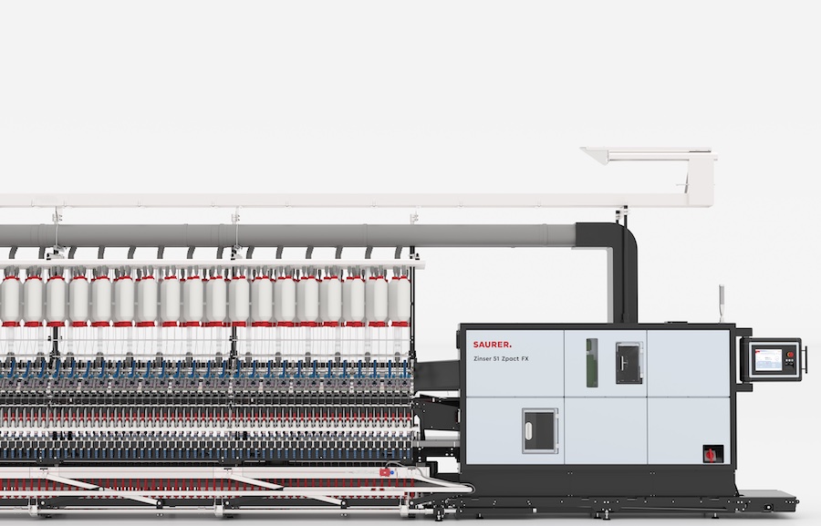 Zinser 51 with compacting unit Zpact FX © 2026 Saurer