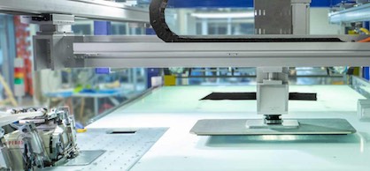 The LOWRY® has been used in the automated production of rugs, bath mats, towels, pillows, automotive, and medical products (c) 2018 Softwear Automation