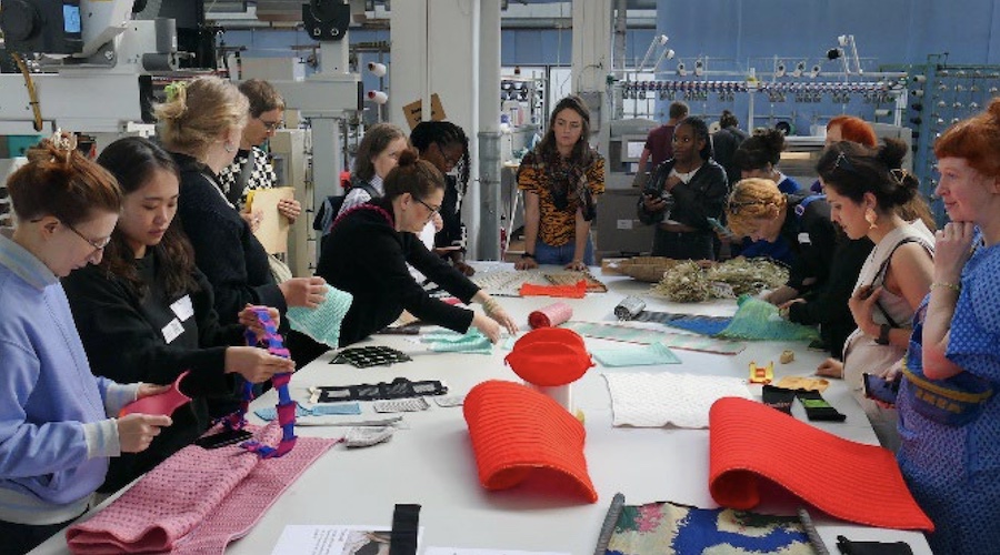 Insight into the STF's Textile LAB Professional, where creative textile ideas can be realised on an industrial or semi-industrial scale, © 2025  Photos: STFI