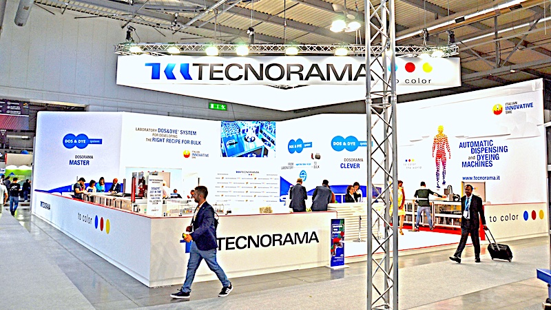 Tecnorama booth at ITMA 2023 © 2024 TexData International