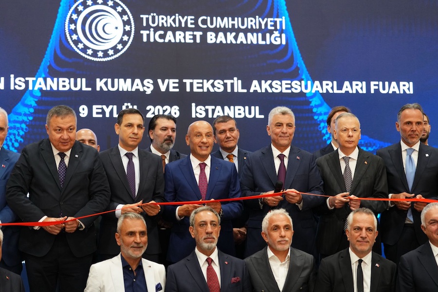 Representatives officially open the 10th edition of Texhibition Istanbul, which brought together around 500 exhibitors across five halls and 42,850 sqm at Istanbul Expo Center. © 2026 Texhibition Istanbul