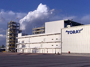 Exterior of the new TAMX plant (c) 2018 Toray Exterior of the new TAMX plant (c) 2018 Toray