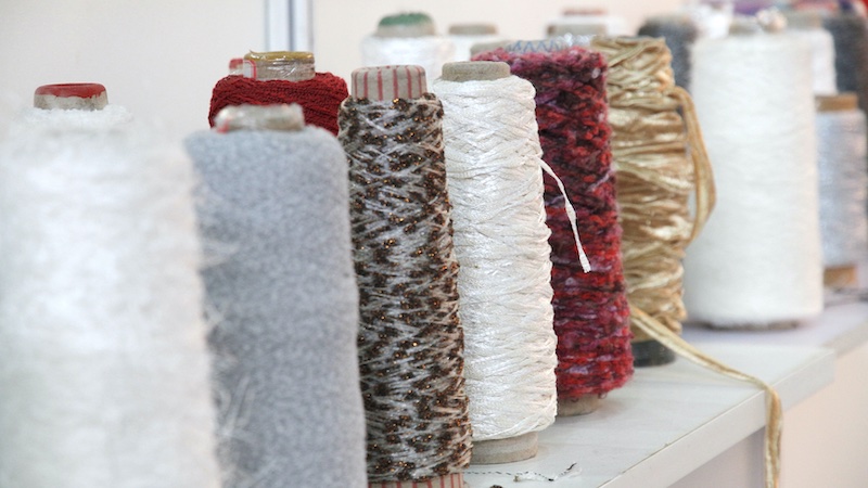 Yarns of all types are presented at the Yarn Expo  © 2024 Messe Frankfurt