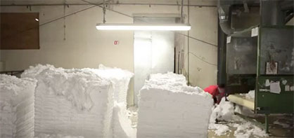 Photo of White Textile Waste, Provided by Giotex
