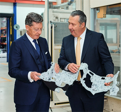 Hans-Peter Schwald (l) Chairman of the Board, Matthias Holzammer Chief Executive Officer © 2022 Autoneum