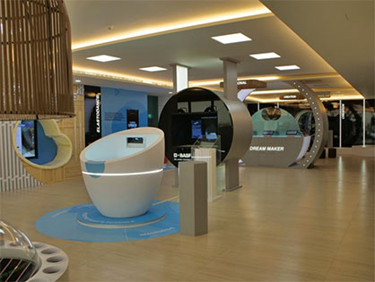 Interactive zones at the Footwear Innovation Center (c) 2020 BASF