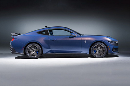 The 2024 Ford Mustang Dark Horse represents an expansion of Carbon Revolution carbon fibre wheels into a “core” Ford vehicle program. © 2023 Carbon Revolution