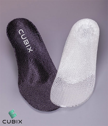 Covestro and orthopedic service provider GeBioM are now also supporting orthopedic shoemakers in the production of customized insoles using 3D printing. Covestro's thermoplastic polyurethane Addigy® FPU 79A is used in the process. © GeBioM