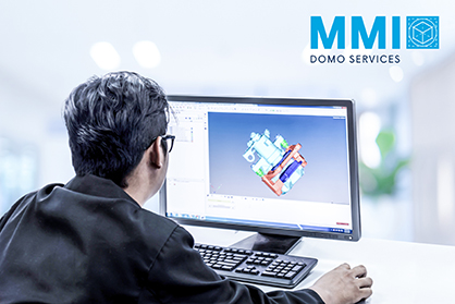 Application performance simulation performed with MMI by DOMO SERVICE HUB.