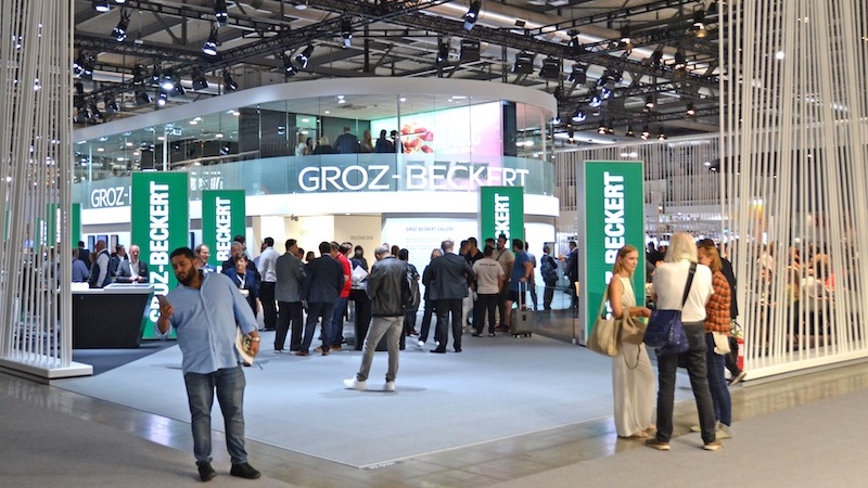 Groz-Beckert booth at ITMA 2023 © 2024 TexData International