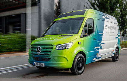 Fine dust particle filter media for electric vehicles are currently being pioneered by Mercedes Benz Vans (© Mercedes Benz)