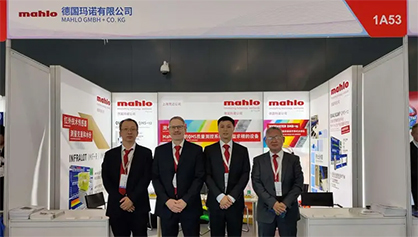 The team around Frank Fei and Clemens Kaplan welcomes the guests. © 2023 Mahlo The team around Frank Fei and Clemens Kaplan welcomes the guests. © 2023 Mahlo