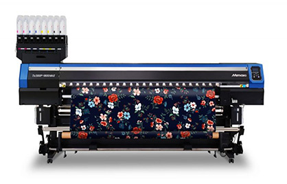 Another product under the spotlight in Mimaki’s virtual showcase will be the Mimaki Tx300P-1800 MkII hybrid textile printer © 2020 Mimaki