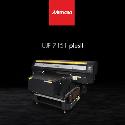 Announced just this month, the UJF-7151 plusII is designed for seamless and reliable high-speed production and is also set to take the spotlight at FESPA. © 2021 Mimaki