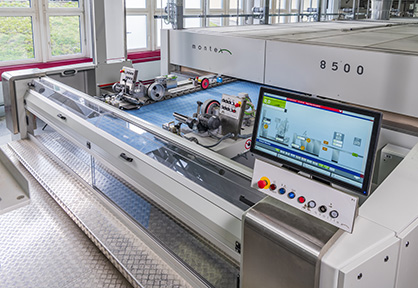 Intuitive automation and surveillance of the machines is via the Monforts Qualitex 800 control system. (c) 2018 Monforts Intuitive automation and surveillance of the machines is via the Monforts Qualitex 800 control system. (c) 2018 Monforts