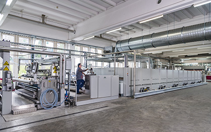 One of the two Montex stenters installed at the Bethge plant is equipped with the latest Monforts texCoat system, as an extension of Bethge services to its customers. (c) 2018 Monforts One of the two Montex stenters installed at the Bethge plant is equipped with the latest Monforts texCoat system, as an extension of Bethge services to its customers. (c) 2018 Monforts
