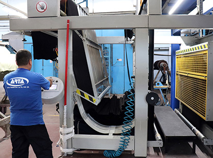 Arta’s Thermex Econtrol range has a working width of 1.8 metres (c) 2019 Monforts Arta’s Thermex Econtrol range has a working width of 1.8 metres (c) 2019 Monforts