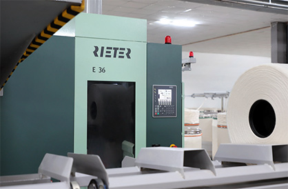 Combing preperation system OMEGAlap E 36 at Ruixin Textile © 2022 Rieter Combing preperation system OMEGAlap E 36 at Ruixin Textile © 2022 Rieter