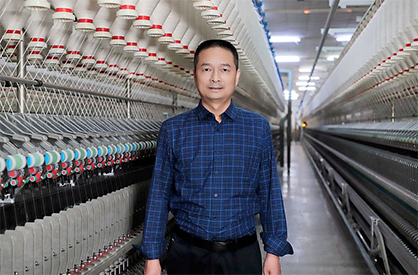 Zhou Weiran, Mill Manager of Jiangyin Huaxi Textile Co. Ltd. © 2023 Rieter
