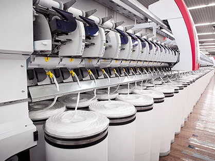 The Saurer Autocoro spinning machine at Inovafil factory © 2023 Saurer