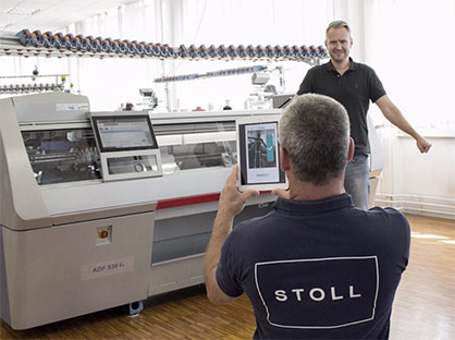 Swiss tech start-up meepl announce partnership with leading flat knitting manufacturer STOLL © STOLL