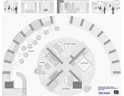 ©Trevira GmbH. Trevira CS Booth at the Heimtextil Summer Special 2022